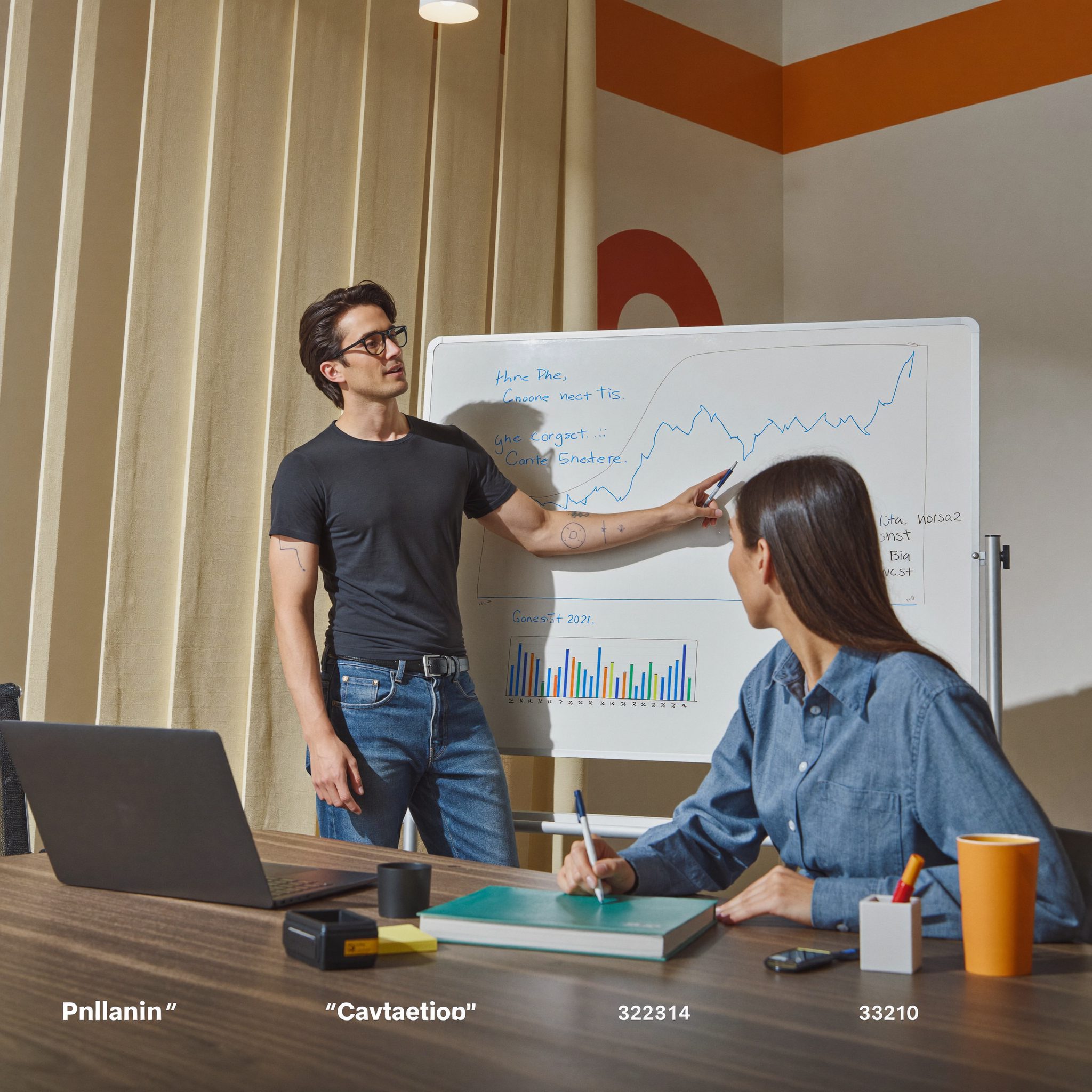 Growth modelling session at a whiteboard